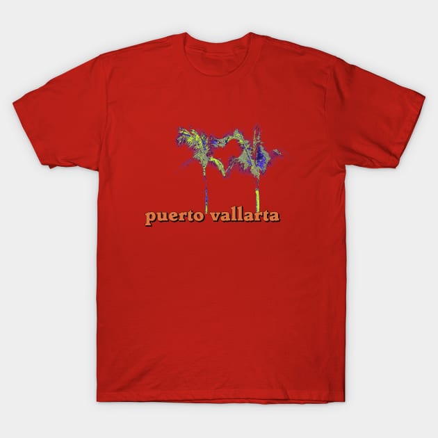 puerto vallarta palms T-Shirt by amigaboy
